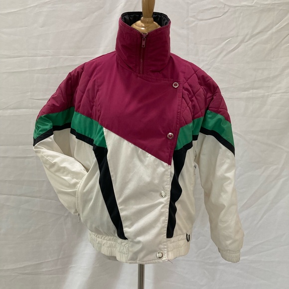 Vintage 80s ski jacket size Medium/Large - Picture 2 of 13